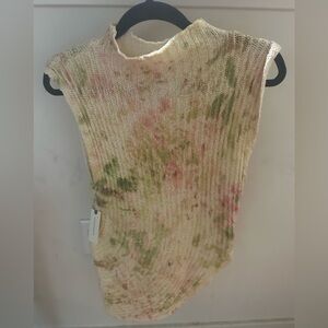 Anthropology Asymmetrical sleeveless sweater